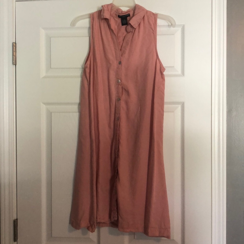 Salmon Button Down Dress